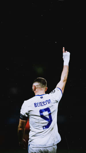 Benzema Victory Celebration Wallpaper