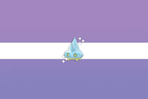 Bergmite With Sparkles In Purple And White Wallpaper