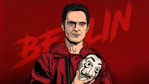 Berlin Money Heist Vector Art Wallpaper