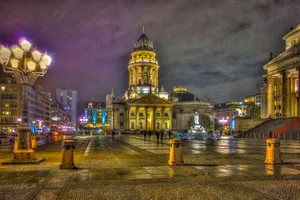 Berlin New Church Nightscape Wallpaper