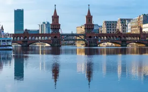 Berlin Oberbaum Bridge Landscape Wallpaper