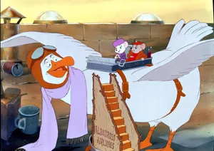 Bernard, Miss Bianca, And Jake Adventure In The Rescuers Down Under Wallpaper