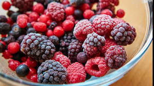 Berries Boysenberry In A Bowl Wallpaper