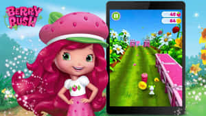 Berry Rush Strawberry Shortcake Game Poster Wallpaper