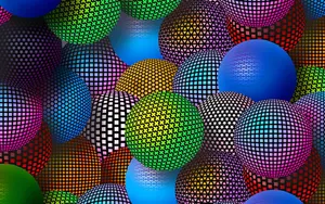 Best 3d Hd Colorful Balls Wallpaper