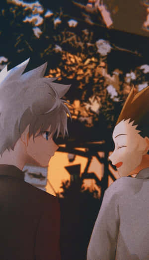 Best Buddies Gon And Killua Together Wallpaper