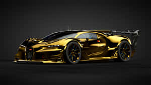 Best Bugatti Gold Black Chiron Wallpaper