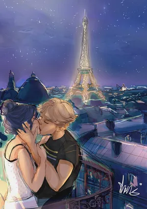 Best Friends And Lovers, Marinette And Adrien Wallpaper
