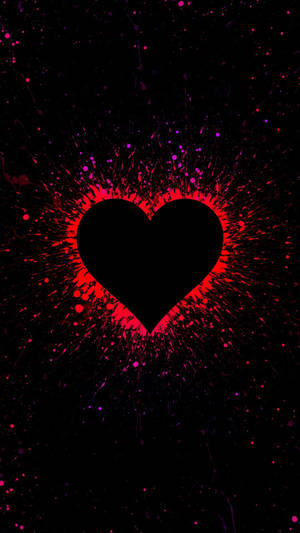 Best Heart Paint Splash Wallpaper