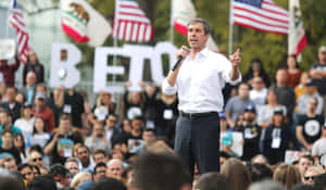 Beto O Rourke Speakingat Rally.jpg Wallpaper