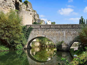 Bettembourg Medieval Stone Bridge Wallpaper