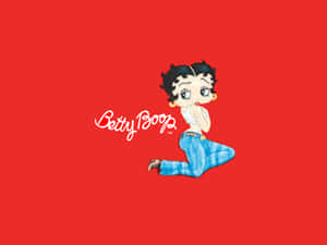 Betty Boop Celebrates The Christmas Holiday In Style Wallpaper