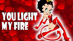 Betty Boop Red Devil Halloween Wallpaper