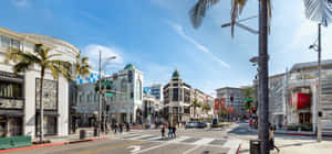 Beverly Hills Luxury Shopping District Wallpaper