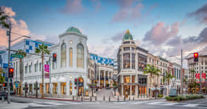 Beverly Hills Rodeo Drive Dusk Wallpaper