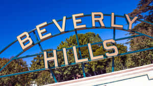 Beverly Hills Sign Clear Sky Wallpaper