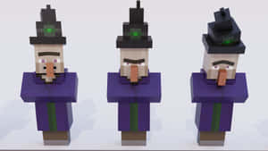 Bewitching Encounter In Minecraft Wallpaper