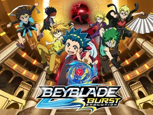 Beyblade Burst Evolution Animated Characters Wallpaper