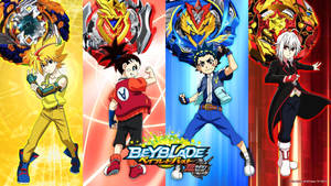 Beyblade Burst Main Characters Wallpaper