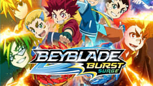 Beyblade Burst Surge Animated Characters Wallpaper