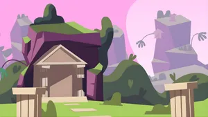 Bfdi Ancient Temple Scene Wallpaper