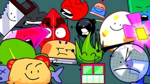 Bfdi Characters Group Shot Wallpaper