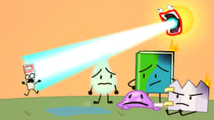 Bfdi Characters In Danger Wallpaper