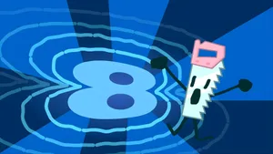Bfdi Number Eight Celebration Wallpaper