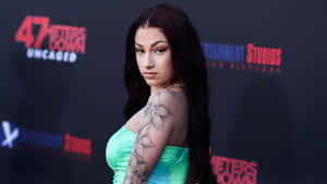 Bhad Bhabie Red Carpet Look Wallpaper