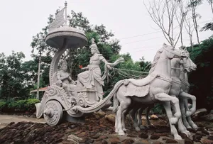 Bhagavad Gita Swami Vivekananda Yoga Research Foundation Statue Wallpaper