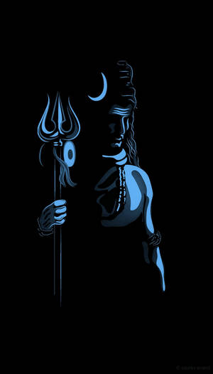 Bholenath Hd Dark Blue Theme Wallpaper