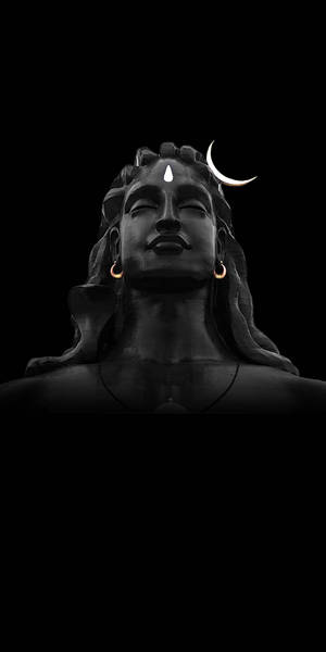 Bholenath Hd Face Dark Crescent Moon Wallpaper