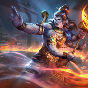 Bholenath Hd Shiva Smite Battleground Of The Gods Wallpaper