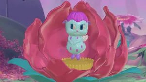 Bibble Character In Flower Wallpaper