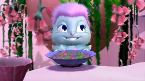 Bibble Eating Colorful Food Wallpaper