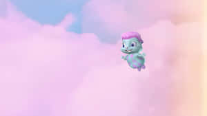 Bibble Flying In Pink Clouds Wallpaper