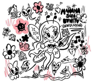 Bichota Season Cartoon Doodle Art Wallpaper