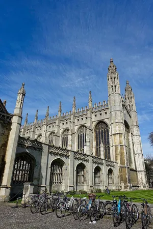 Bicycles Parked In Cambridge University Wallpaper