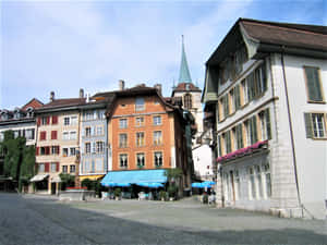 Biel Bienne Historic Cityscape Wallpaper