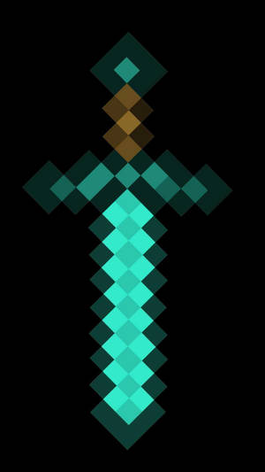 Big Axe Weapon Minecraft Iphone Wallpaper