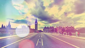 Big Ben Road Tumblr Laptop Wallpaper