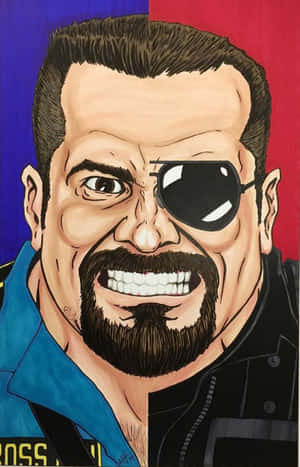 Big Boss Man Cartoon Artwork Wallpaper