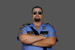 Big Boss Man Wrestler Pose Wallpaper