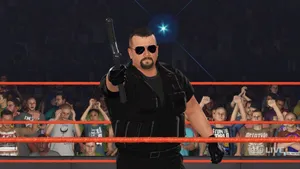 Big Boss Man Wrestling Ring Entrance Wallpaper