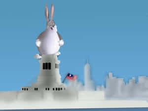 Big Chungus, The Biggest And Funniest Cartoon Bunny In The World Wallpaper