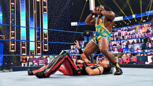 Big E Vs Shinsuke Nakamura Wwe Hd Wallpaper