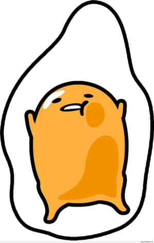 Big Gudetama Yolk Swimming In Whites Wallpaper