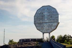 Big Nickel Monument Sudbury Ontario Wallpaper