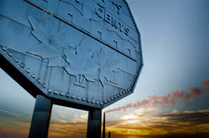 Big Nickel Sudbury Landmark Sunset Wallpaper