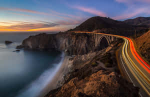 Big Sur Bridge At Sunset Wallpaper